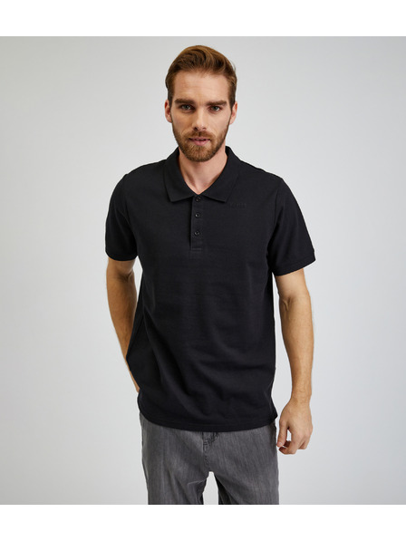 Sam 73 Černé pánské bavlněné polo triko SAM73 Chryz