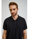 Sam 73 Černé pánské bavlněné polo triko SAM73 Chryz