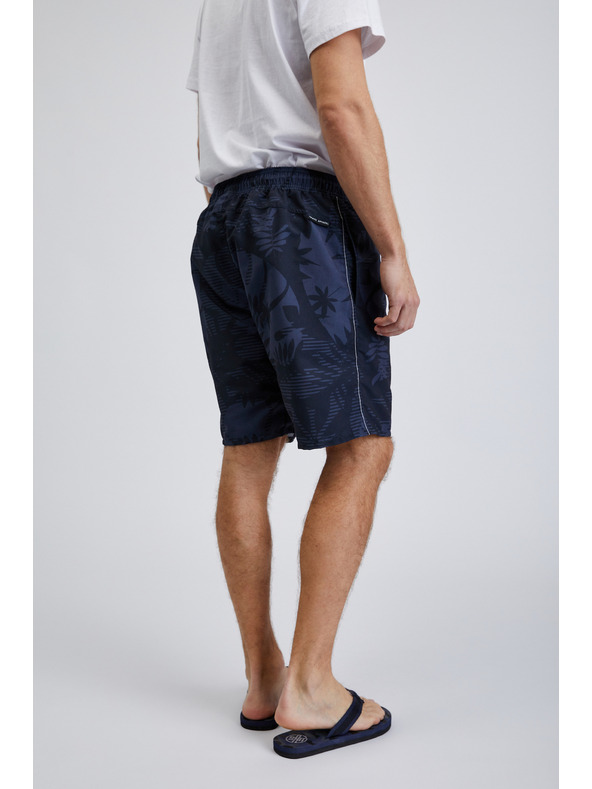 Sam 73 Tmavě modré pánské vzorované plavky SAM73 Leo