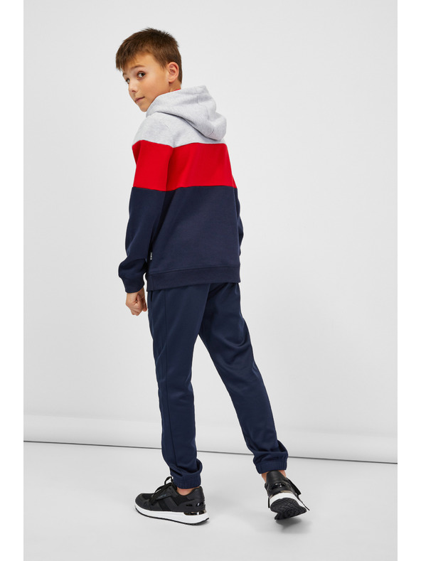 Sam 73 Modro-červená klučičí mikina s kapucí SAM 73 Leael