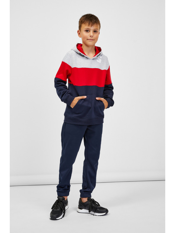 Sam 73 Modro-červená klučičí mikina s kapucí SAM 73 Leael