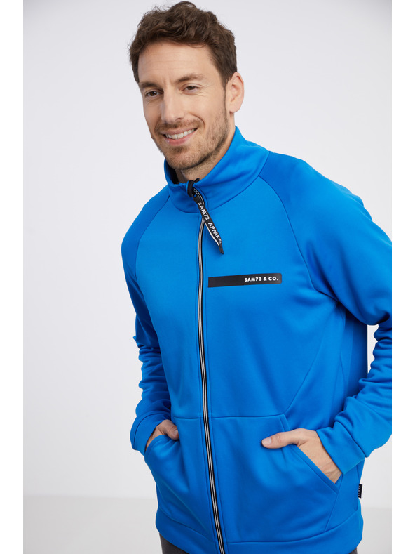 Sam 73 Modrá pánská mikina na zip SAM 73 Darth