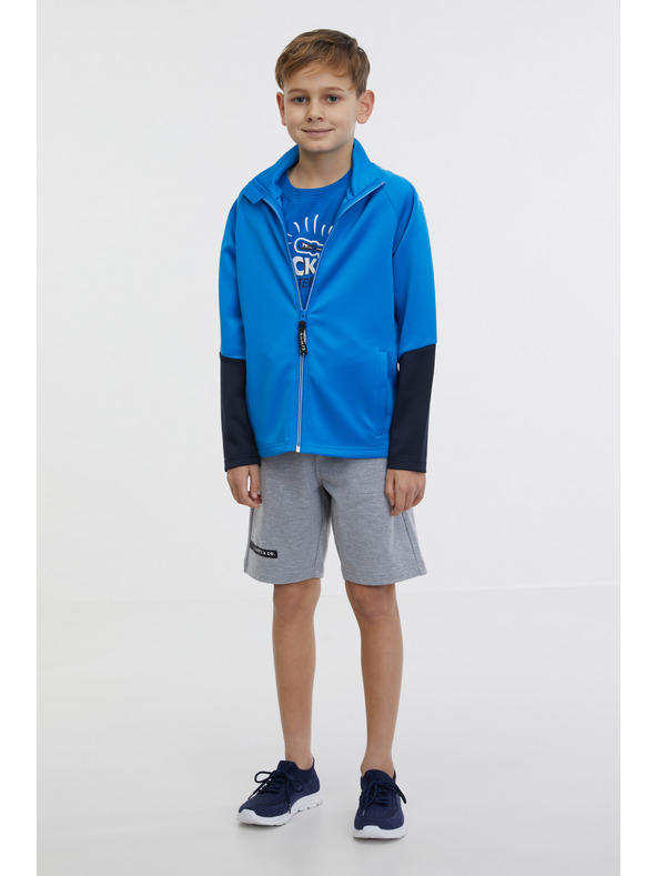 Sam 73 Modrá klučičí mikina na zip SAM 73 Nana