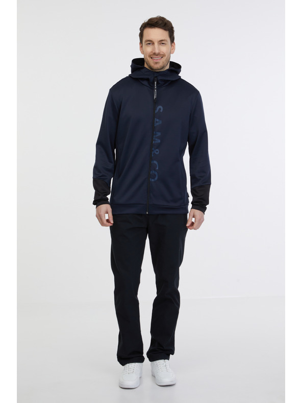 Sam 73 Tmavě modrá pánská mikina na zip SAM 73 Emanuel