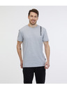 Sam 73 Světle šedé pánské žíhané tričko SAM 73 Fabio