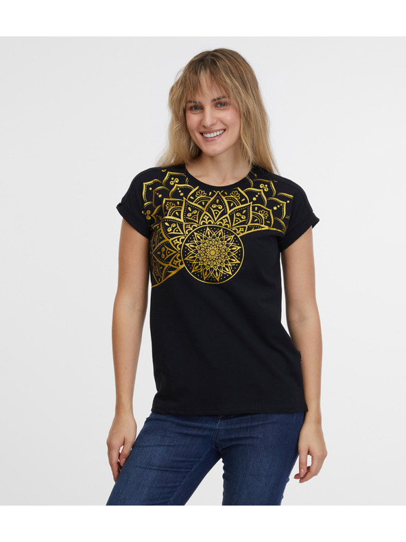 Sam 73 Černé dámské tričko SAM 73 Milagros