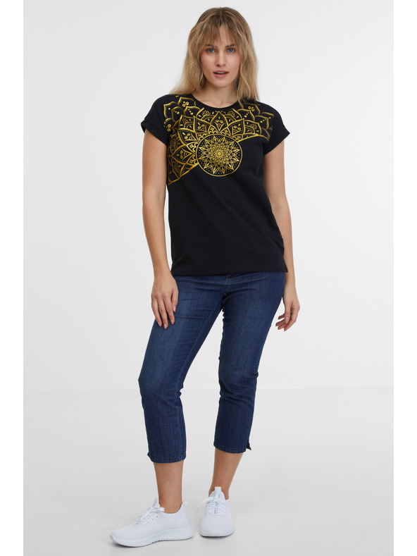 Sam 73 Černé dámské tričko SAM 73 Milagros