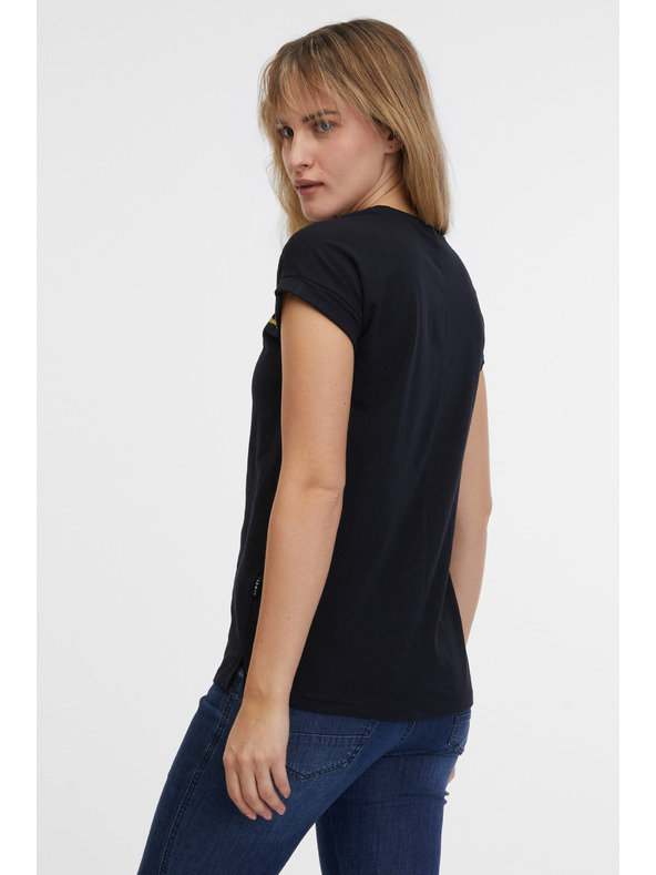 Sam 73 Černé dámské tričko SAM 73 Milagros