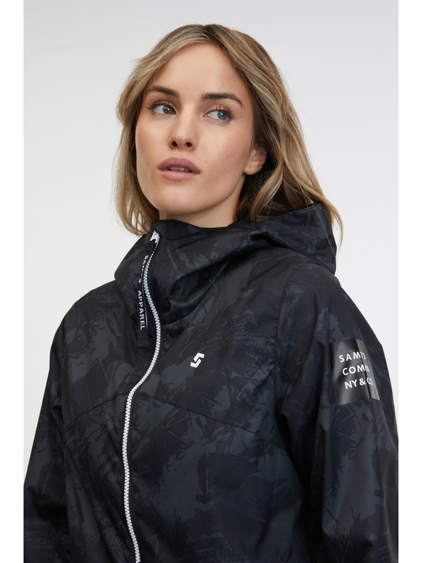 Sam 73 Černá dámská vzorovaná parka SAM 73 Alexia