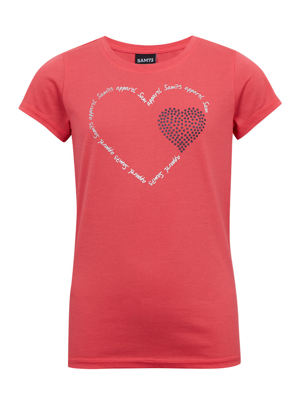 Sam 73 Tmavě růžové dívčí tričko SAM 73 Alaina