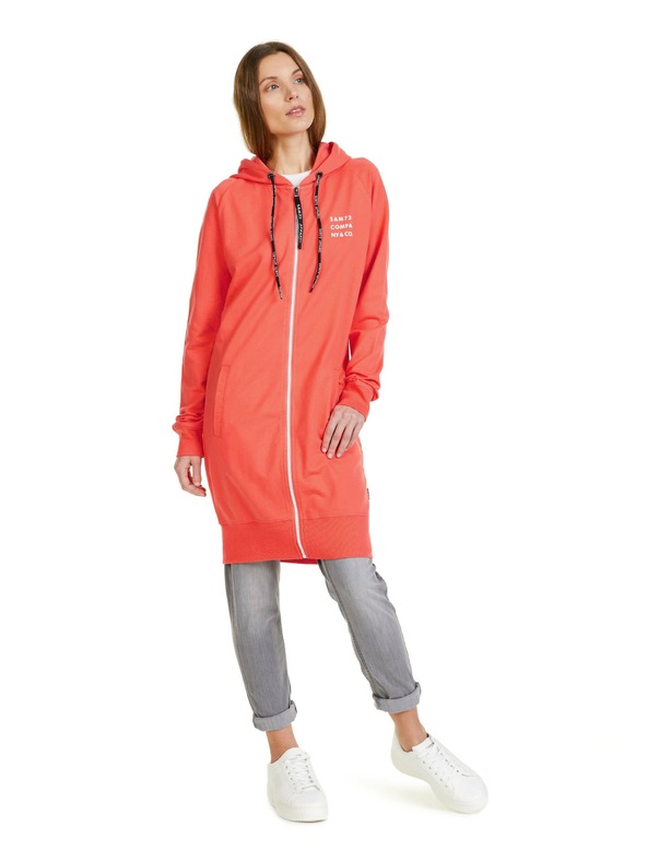 Sam 73 Oranžová dámská prodloužená mikina SAM 73 Margaret