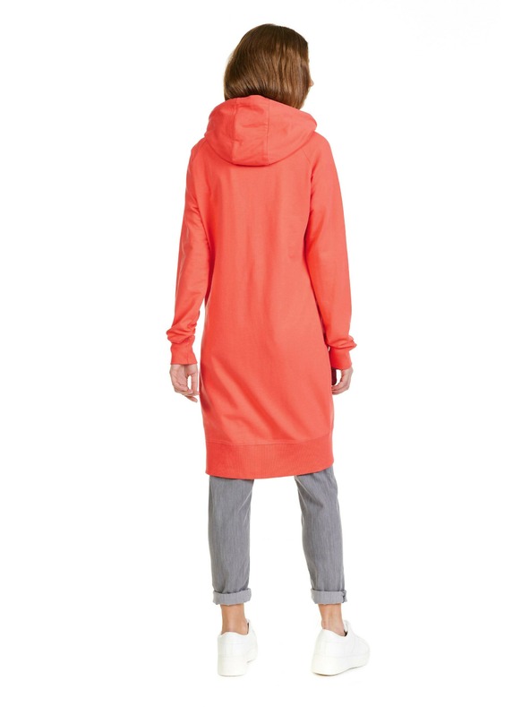 Sam 73 Oranžová dámská prodloužená mikina SAM 73 Margaret