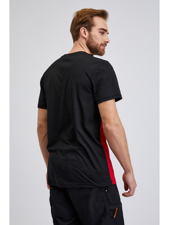 Sam 73 Černo-červené panské tričko SAM73 Cetus