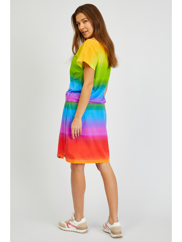 Sam 73 Modro-žluté dámské šaty SAM73 Fena