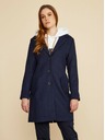 ZOOT.lab Tmavě modrý dámský kabát s příměsí vlny ZOOT.lab Klara