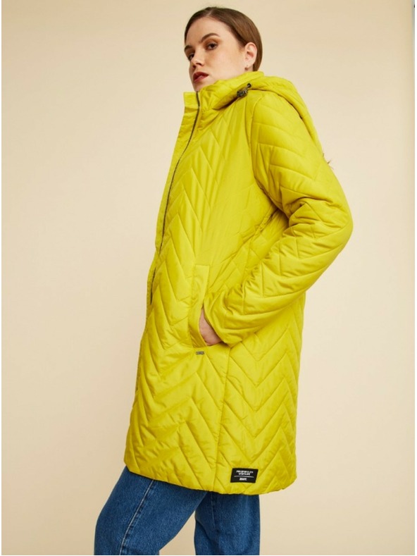 ZOOT.lab Zelenožlutý dámský prošívaný kabát ZOOT.lab Molly