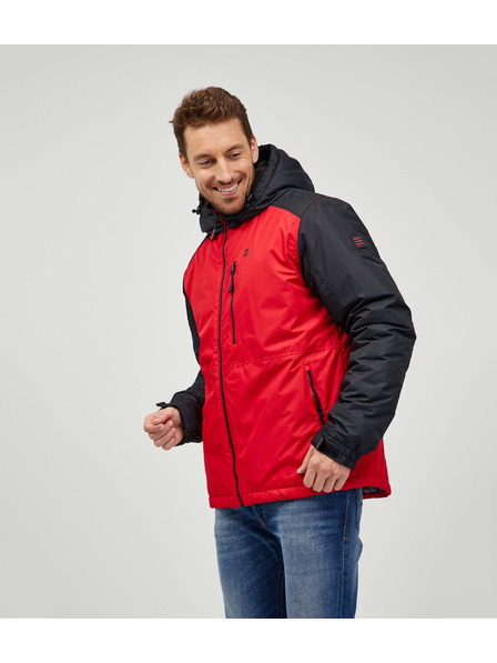 Sam 73 Černo-červená pánská zimní bunda Sam 73