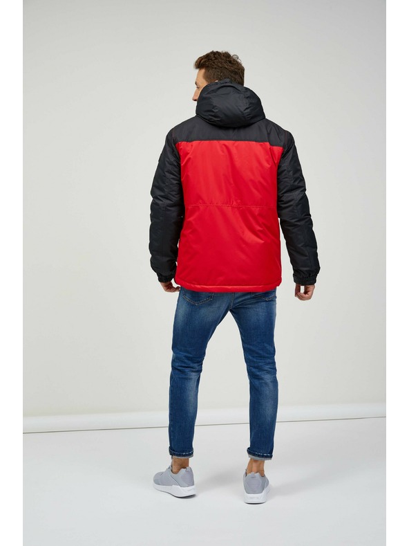 Sam 73 Černo-červená pánská zimní bunda Sam 73