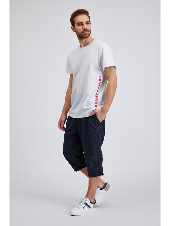 Sam 73 Bílé pánské tričko s nápisem SAM 73 Vincent