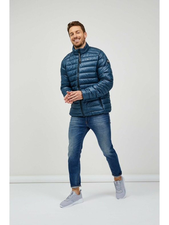 Sam 73 Tmavě modrá pánská prošívaná bunda SAM 73 Otto