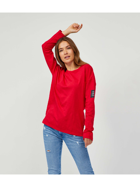 Sam 73 Červené dámské tričko s dlouhým rukávem SAM 73 Ariasa