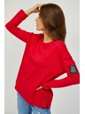 Sam 73 Červené dámské tričko s dlouhým rukávem SAM 73 Ariasa