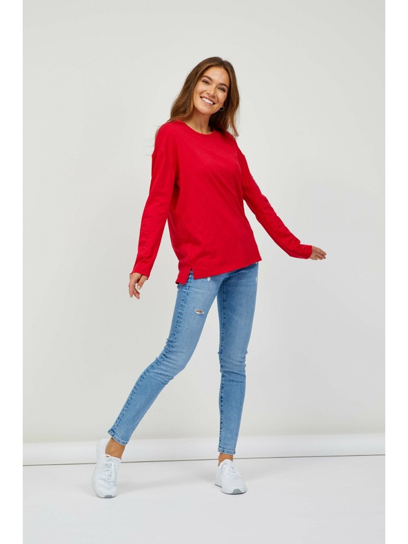 Sam 73 Červené dámské tričko s dlouhým rukávem SAM 73 Ariasa