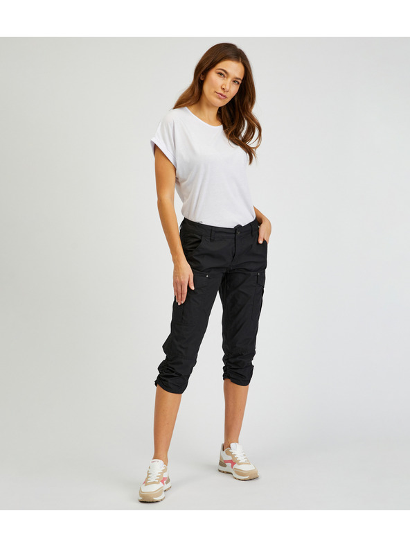 Sam 73 Černé dámské tříčtvrteční kalhoty SAM73 Fornax