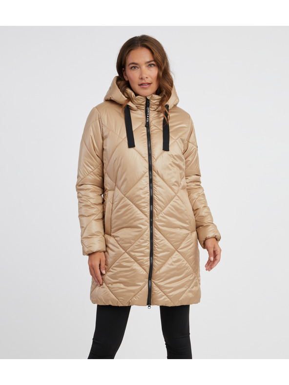 Sam 73 Béžový dámský prošívaný kabát SAM 73 Clarice