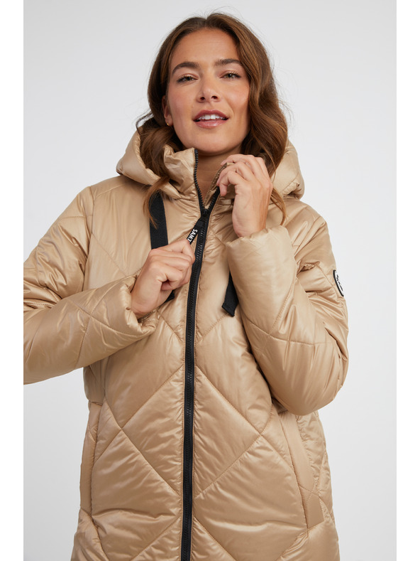 Sam 73 Béžový dámský prošívaný kabát SAM 73 Clarice