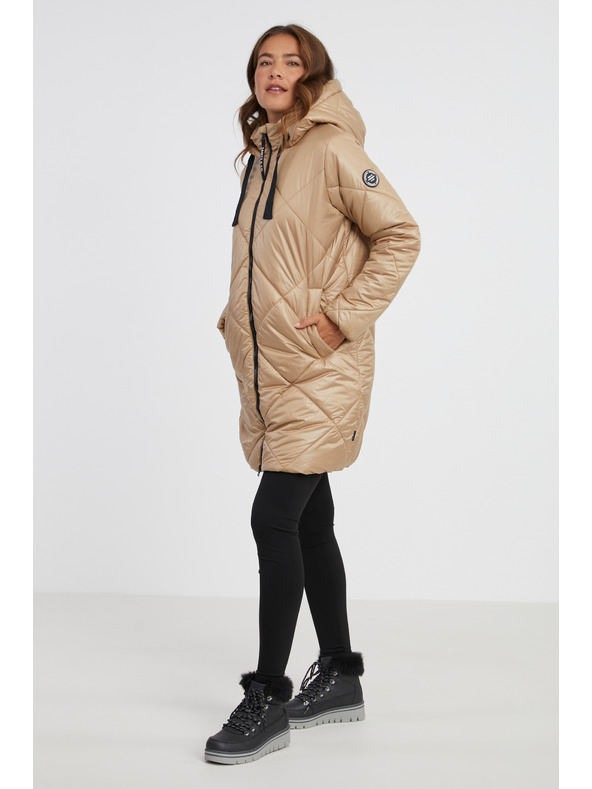 Sam 73 Béžový dámský prošívaný kabát SAM 73 Clarice