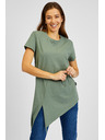 Sam 73 Zelené dámské tričko asymetrického střihu SAM73 Lacerta