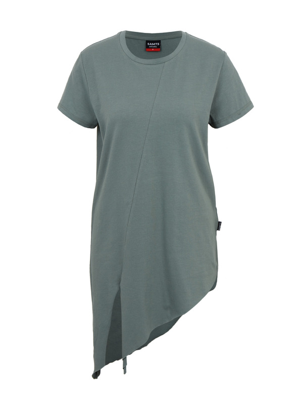Sam 73 Zelené dámské tričko asymetrického střihu SAM73 Lacerta