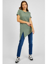 Sam 73 Zelené dámské tričko asymetrického střihu SAM73 Lacerta