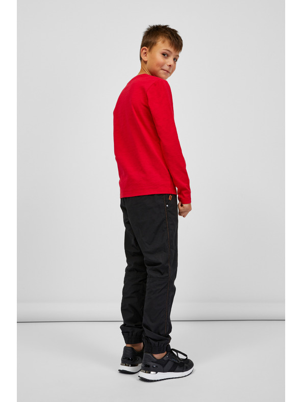 Sam 73 Červené klučičí tričko s dlouhým rukávem SAM 73 Celdor