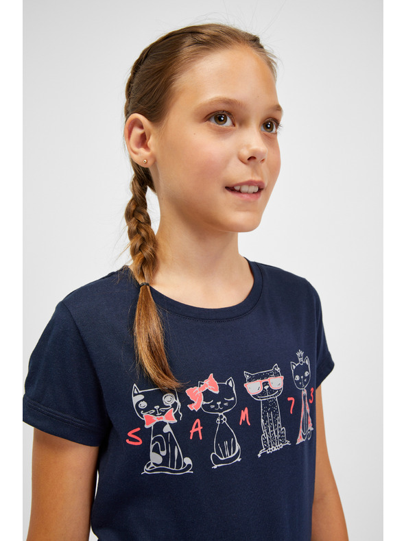 Sam 73 Tmavě modré holčičí tričko SAM 73 Axill