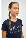 Sam 73 Tmavě modré holčičí tričko SAM 73 Axill