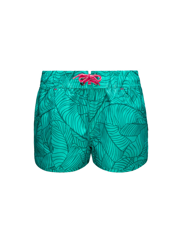 Sam 73 Tyrkysové holčičí vzorované kraťasy s kapsami SAM 73