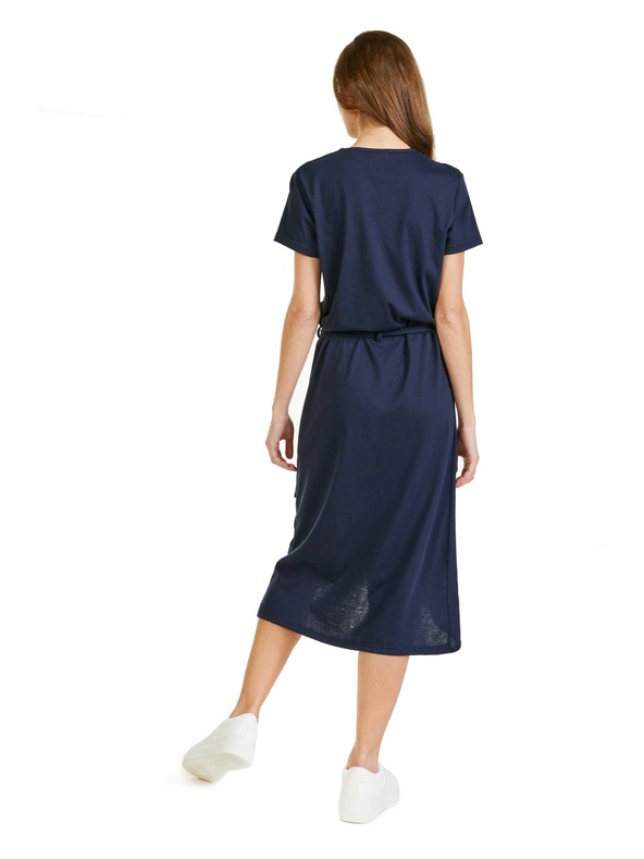 Sam 73 Tmavě modré dámské midišaty SAM 73 Gaia