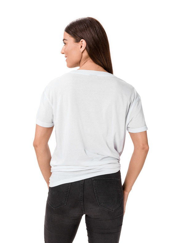 Sam 73 Bílé dámské tričko s potiskem SAM 73 Annabel