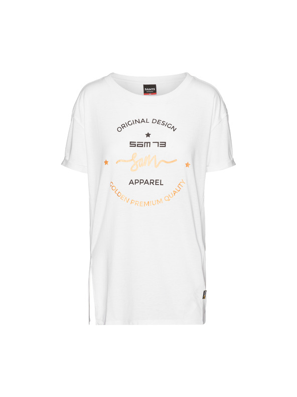 Sam 73 Bílé dámské tričko s potiskem SAM 73 Annabel