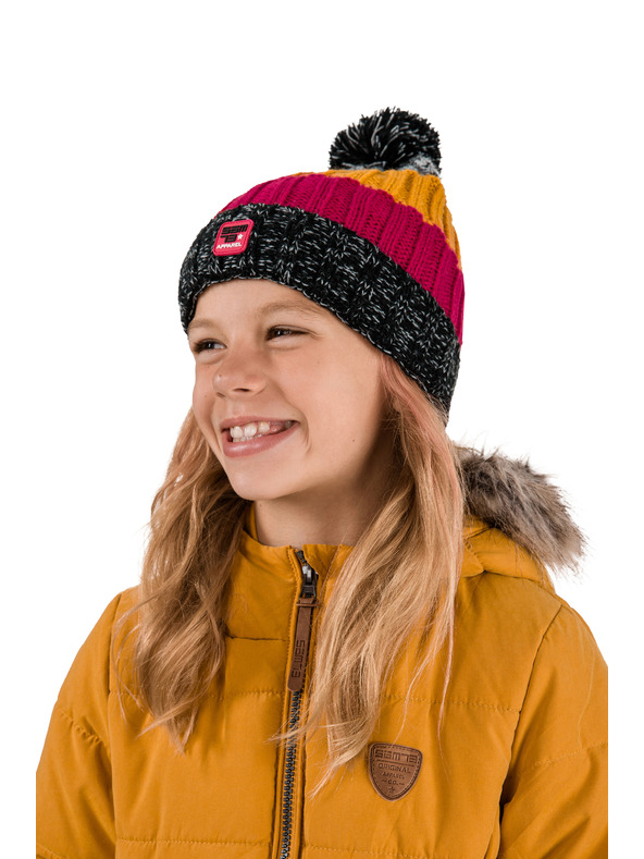 Sam 73 Žluto-šedá pruhovaná čepice SAM 73