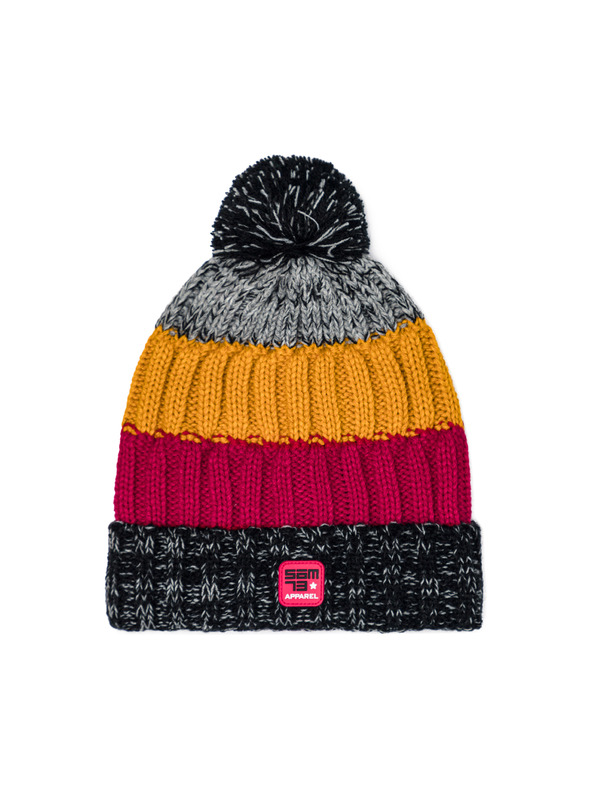 Sam 73 Žluto-šedá pruhovaná čepice SAM 73