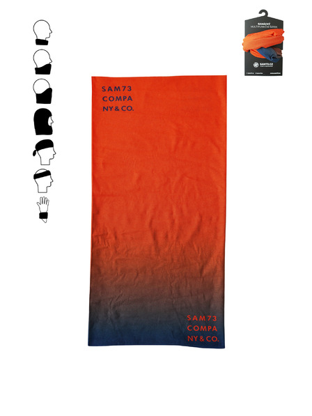 Sam 73 Oranžový multifunkční šátek SAM 73