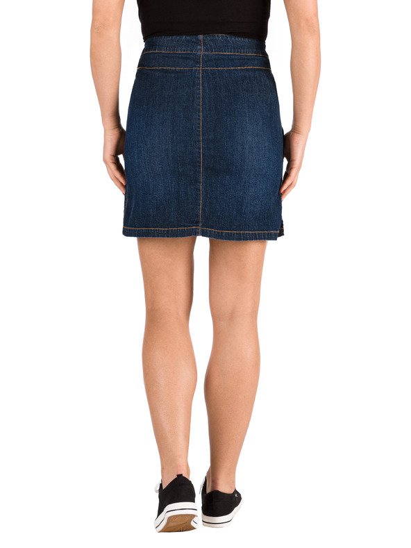 Sam 73 Tmavě modrá dámská džínová pouzdrová sukně SAM 73