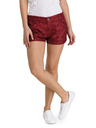 Sam 73 Červené dámské vzorované kraťasy SAM 73