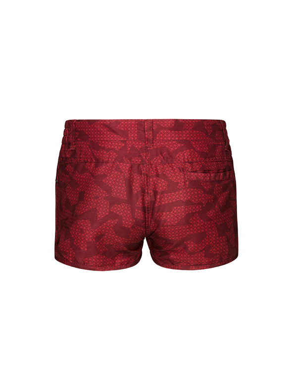 Sam 73 Červené dámské vzorované kraťasy SAM 73