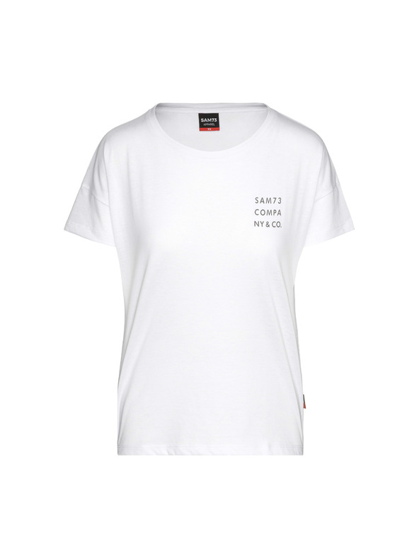 Sam 73 Bílé dámské tričko s potiskem SAM 73