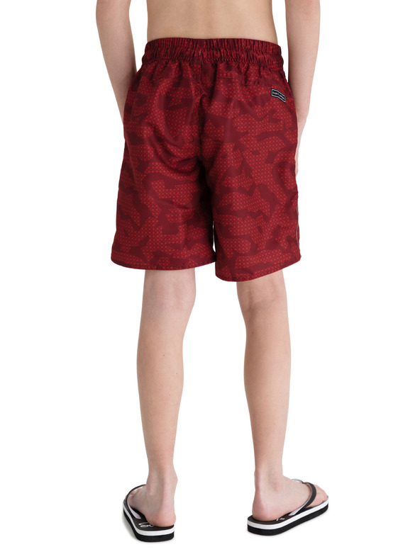 Sam 73 Červené klučičí vzorované plavky SAM 73