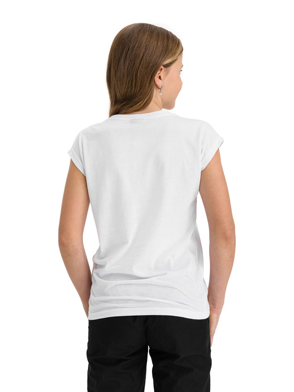 Sam 73 Bílé holčičí tričko s potiskem SAM 73